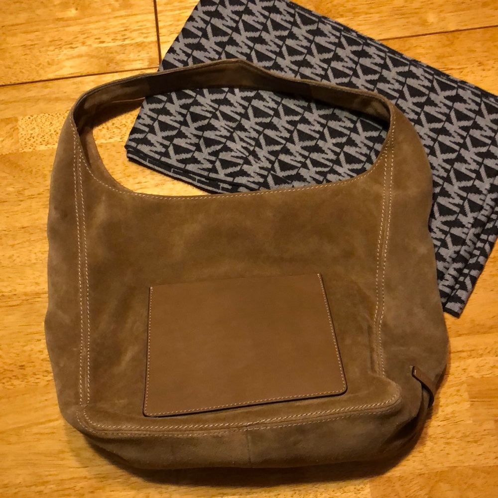 Michael Kors  Bag - Tan Leather Suede With Scarf